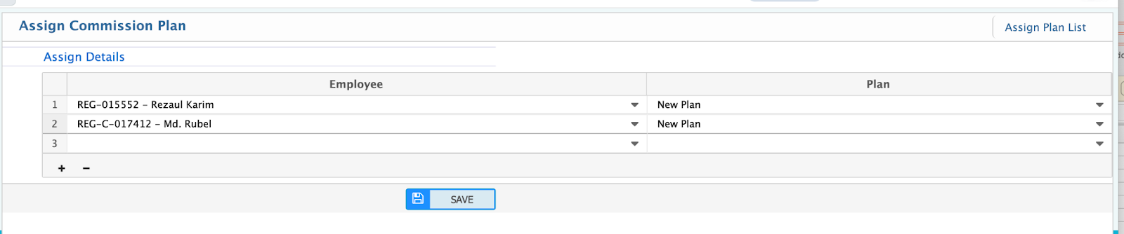 Saving the Assignment